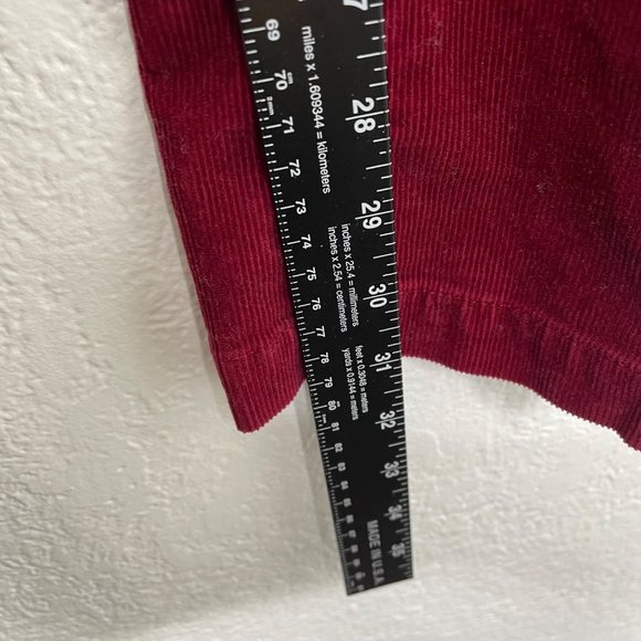 J.Crew Women's Size 0R Red Corduroy Bootcut Pants - Picture 6 of 14
